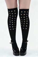 Y2K Hole Elastic Over The Knee Socks