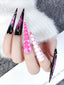 Alt Extra Long Color Block Press On Nails