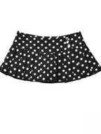Retro Polka Dot High-Waist Skirt