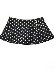 Retro Polka Dot High-Waist Skort