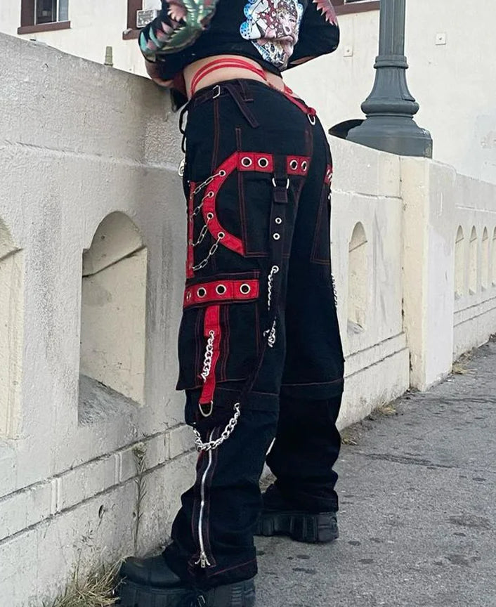 Cargo Gothic Chain Harem Jogger Pant Main image