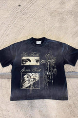 Y2K Gothic Printed Retro Casual T-shirt
