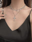 Dark Cross Layered Necklace