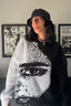 Face Intarsia Color Block Sweater