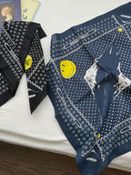 Smiley Polka Dot Headscarf Hat
