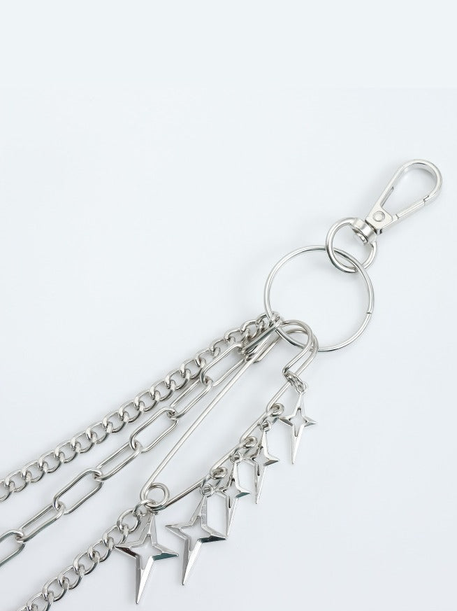 Street Four Pointed Star Waist Chain