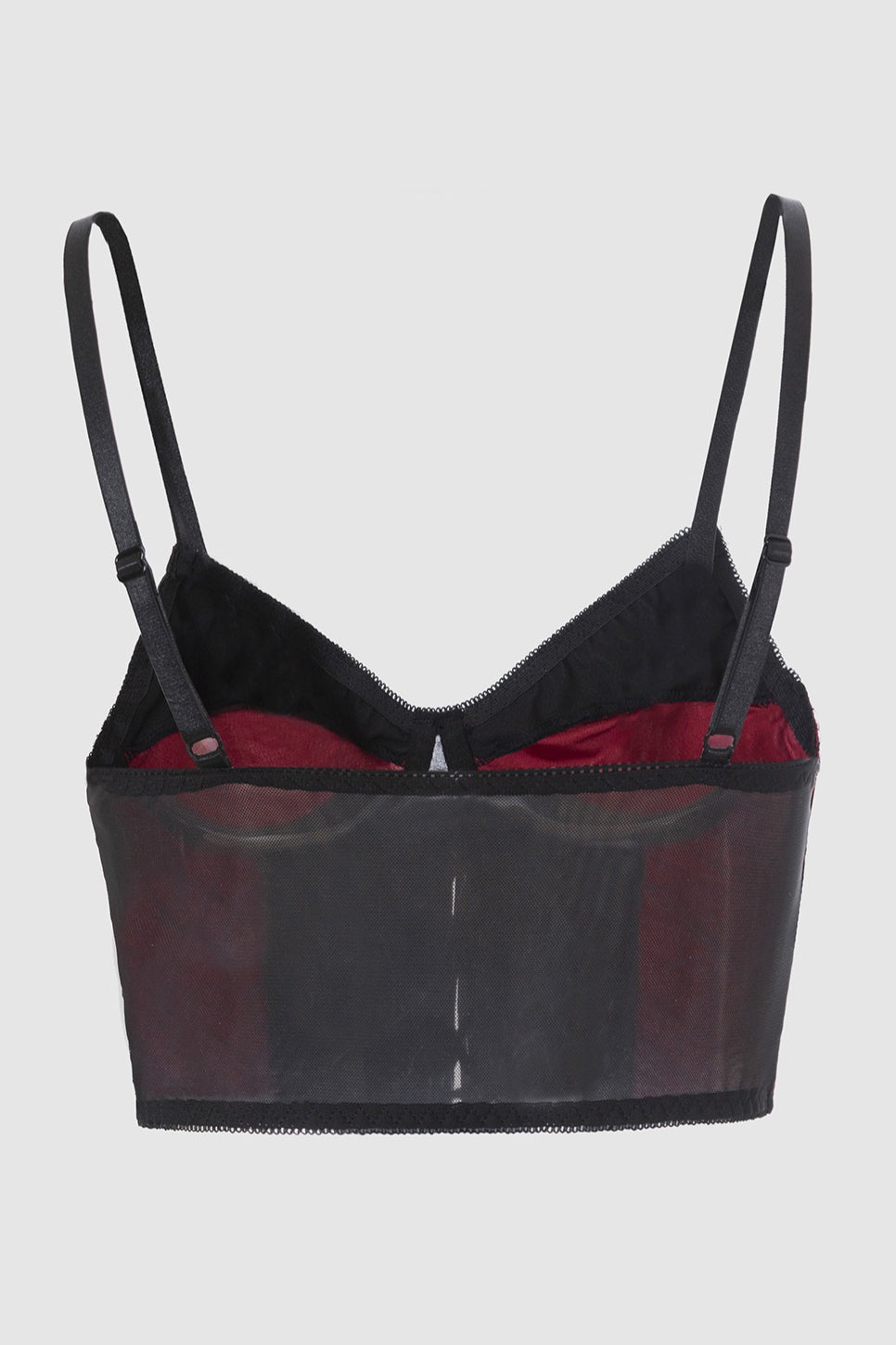 Web Pattern Lace Up Bustier Tank Top
