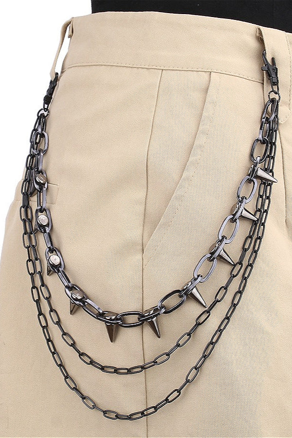 Street Metal Spike Waist Chain Secondary image