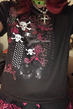 Streetwear Letter Print Slim Crop Top