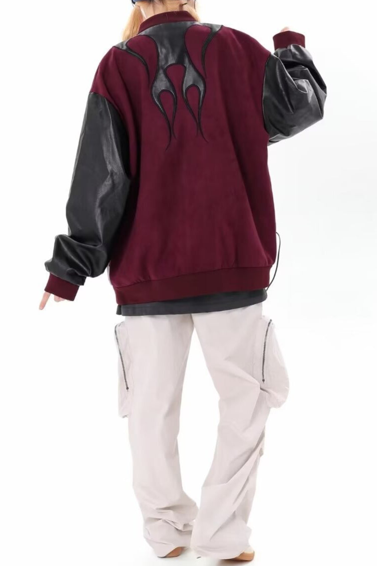 Contrast Sleeve Bomber Jackets