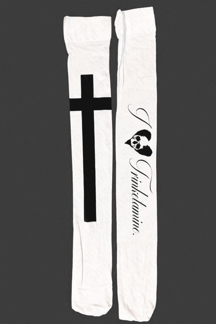 Gothic Punk Skull Print Socks Main image