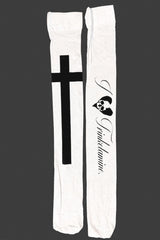 Gothic Punk Skull Print Socks