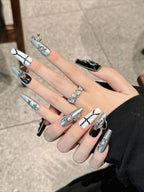 Metallic Punk Press On Nails