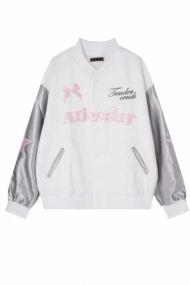 Star Bow Graphic Varsity Jackets
