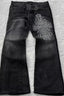 Cross Graphic Washed Wide Leg Jeans