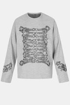 Rib Cage Graphic Crew Neck Sweatshirt