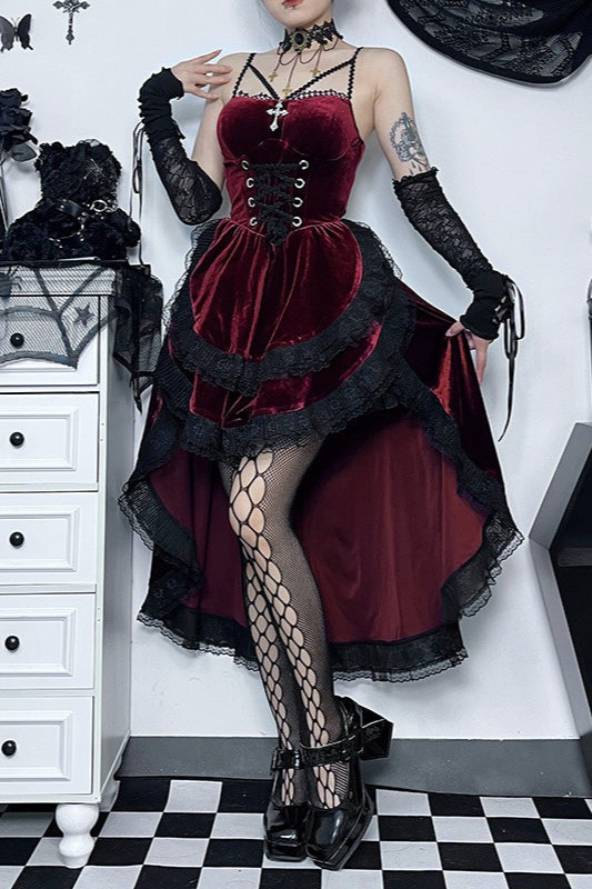 Gothic Lace-Up Waist Halloween Dress Secondary image