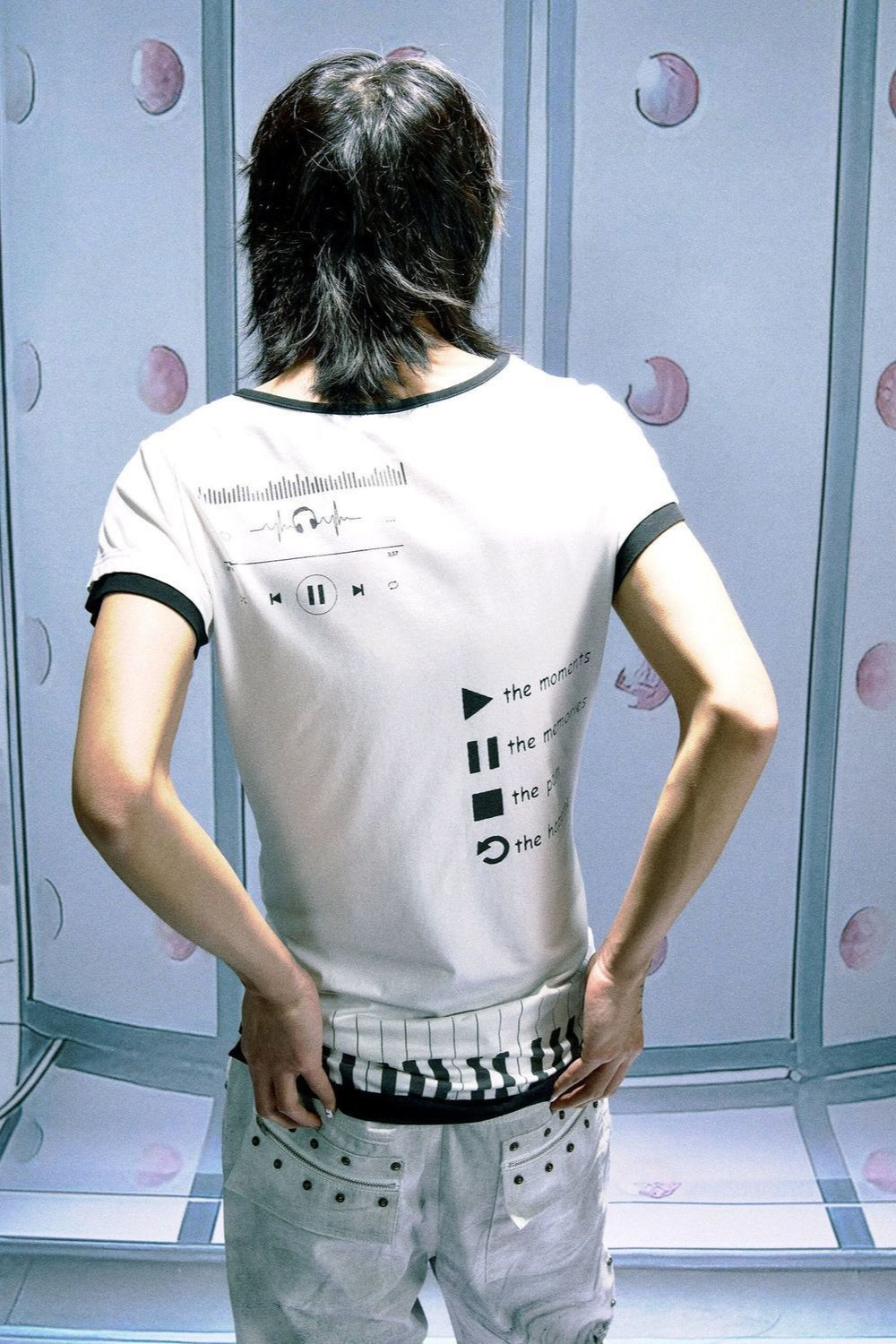 Keyboard Note Printed Vintage T-shirt