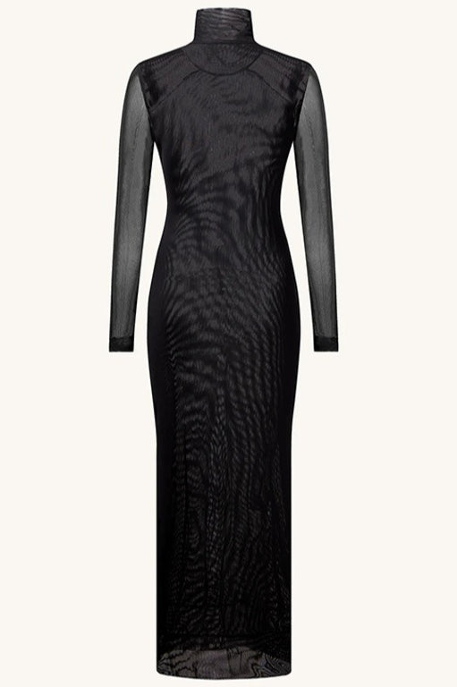 Eye Print High Neck Maxi Dress