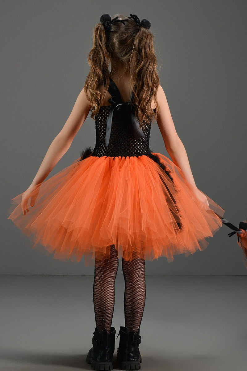 Spider Web Witch Dress Kid Halloween Costume Secondary image