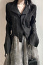 Gothic Dark Retro Long Sleeve Blouse