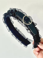 Gothic Lolita Heart Leather Buckle Hair Accs