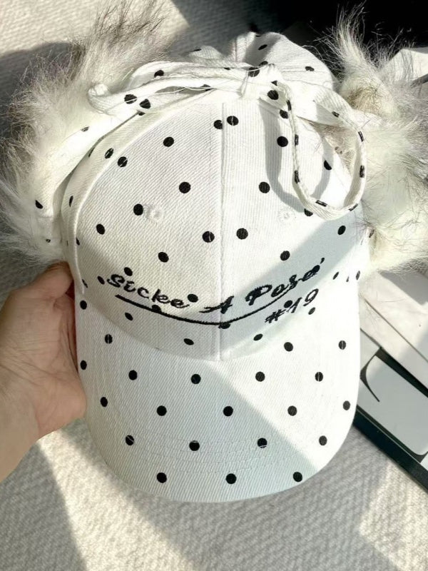 Vintage Faux Mink Fur Baseball Hat Secondary image