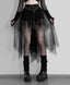 Velvet Lace Patchwork Trumpet Skirt