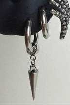Gothic Rose Skeleton Stud Earrings