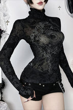 Rhinestone Long Sleeve Top