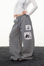 Striped Patch Wide Leg Pants