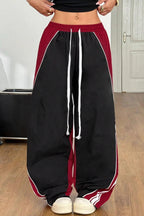 Colorblock Wide Leg Pants