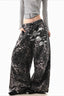Leopard Graphic Wide Leg Pants