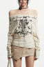 Lace Up Off Shoulder Top