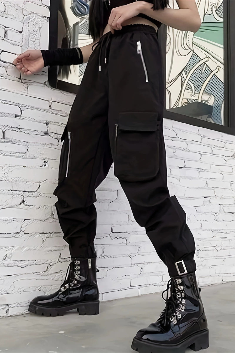 Zipper Pocket Cargo Pants