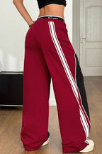 Colorblock Wide Leg Pants