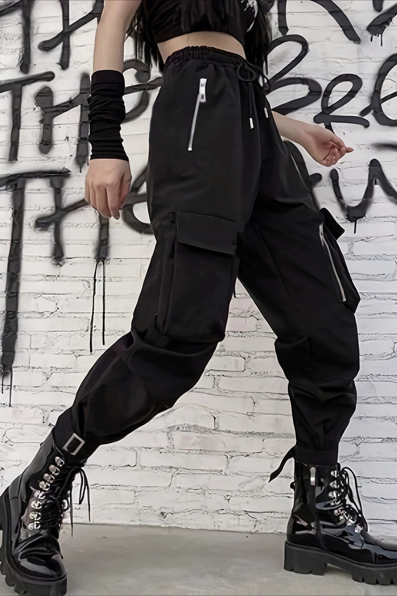 Zipper Pocket Cargo Pants