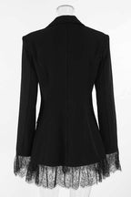 Lace Hem Tailored Coat