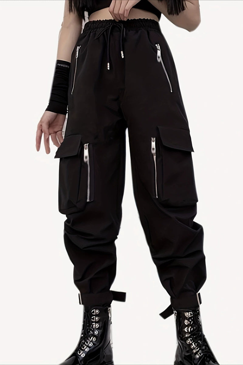 Zipper Pocket Cargo Pants